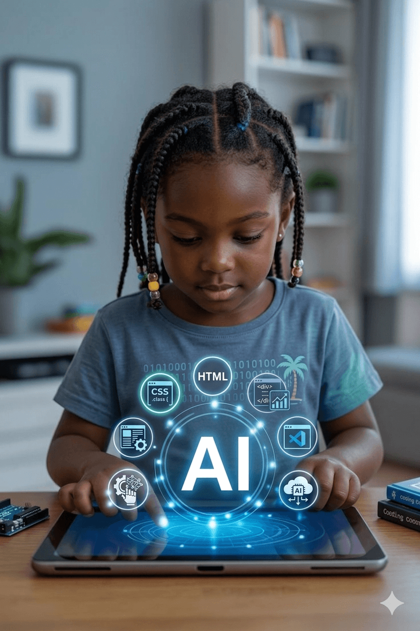 Learner using AI tools in the Coursefinder hero section